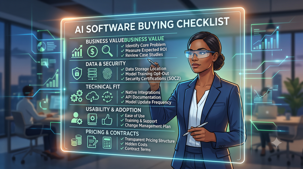 AI software buying checklist