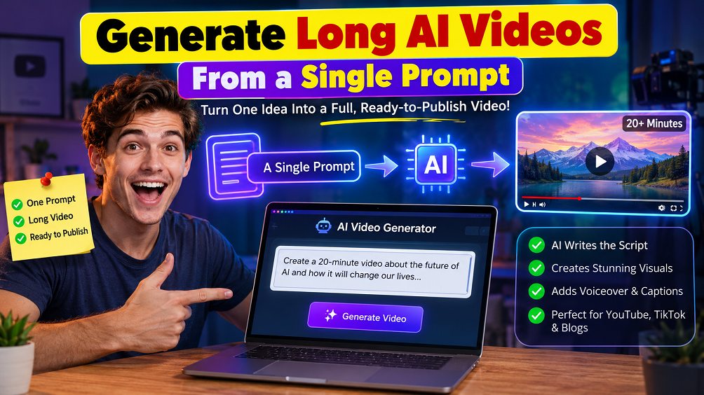Generate Long AI Videos From a Single Prompt