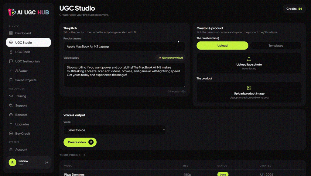 ai ugc hub review